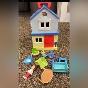 Cocomelon house, accessories and bus
